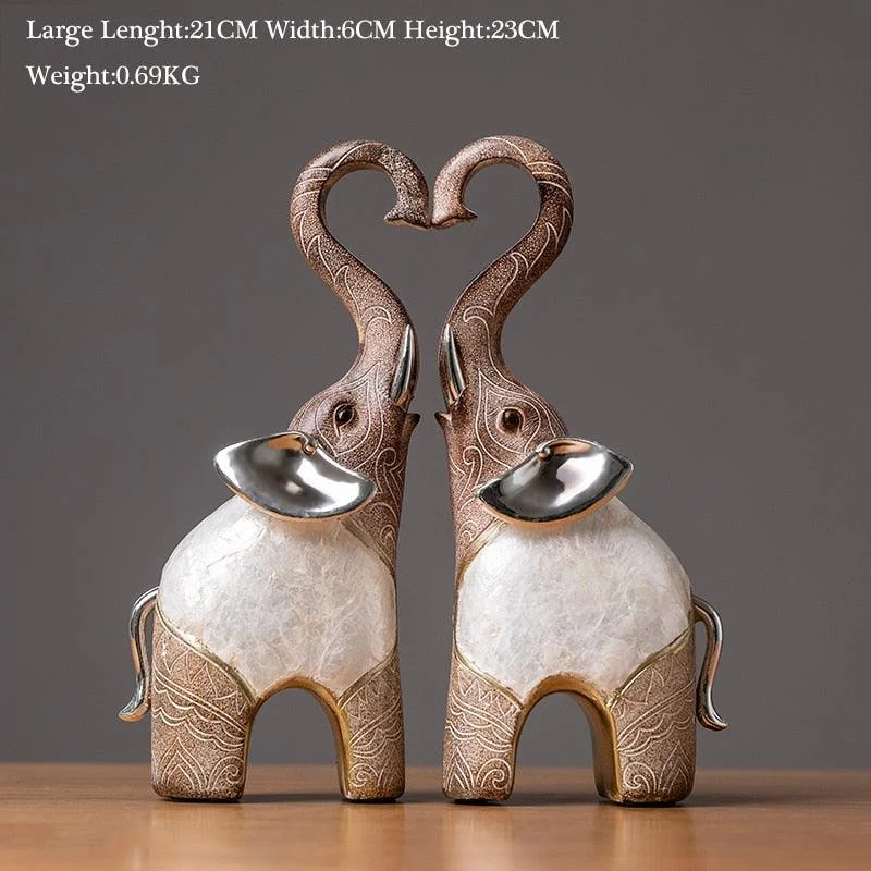 Modern Oriental Elephant Home Decor  Sculpture -