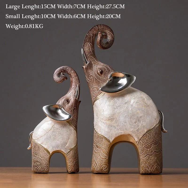 Modern Oriental Elephant Home Decor  Sculpture -