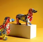 Modern_Painted_Dachshund_Dog_Decoration_Office_Decor_Sculptures_and_Statues_-_-4346522 Modern Painted Dachshund Dog Decoration Office Decor Sculptures and Statues