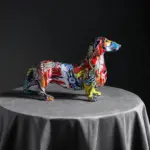 Modern_Painted_Dachshund_Dog_Decoration_Office_Decor_Sculptures_and_Statues_-_-4346526 Modern Painted Dachshund Dog Decoration Office Decor Sculptures and Statues