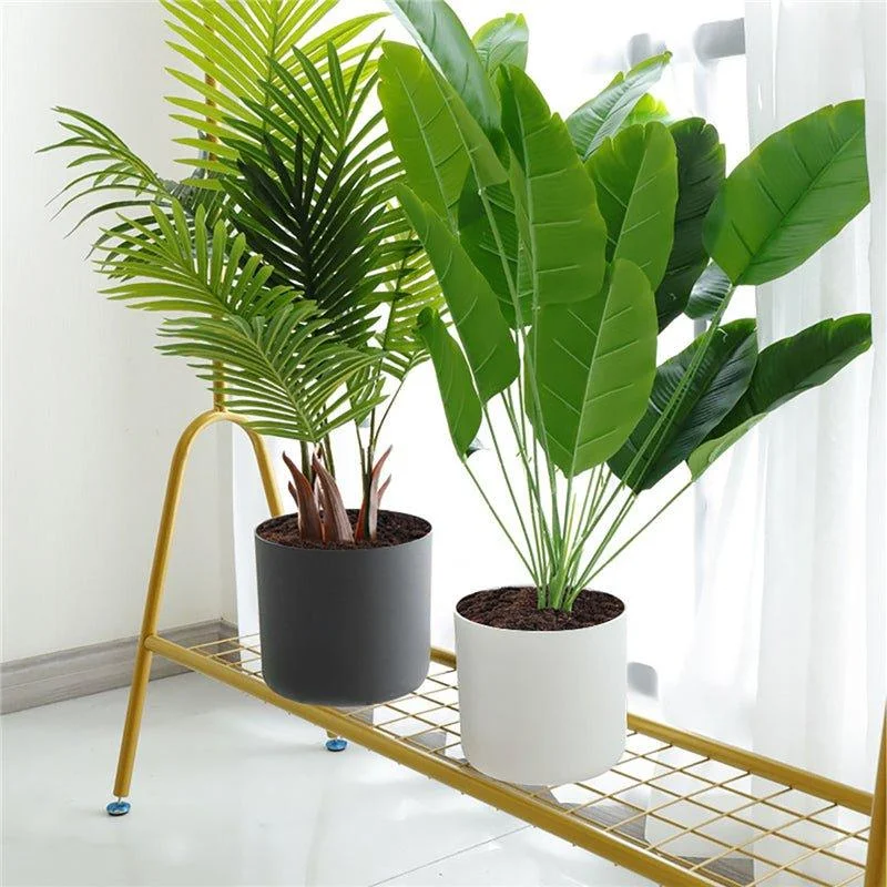 Modern Planter with Wooden Legs -