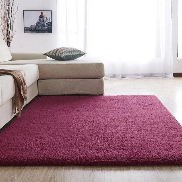 Modern Purple Green Rug For Living Room Carpet Soft non-slip door mats -