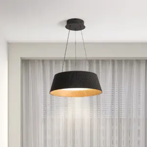 Homeko Ribbed LED Pendant Light For Kitchen Island