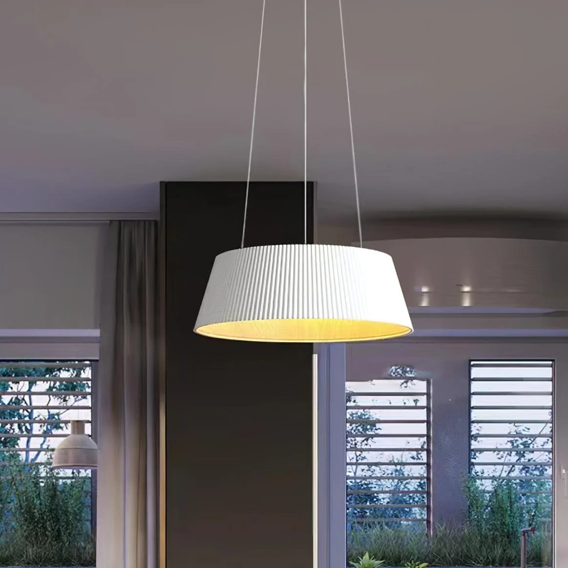 Modern Ribbed Pendant Light 6