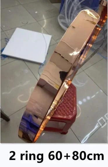 Modern Scandinavian Rose Gold Ring Led Pendant Lighting Dimmable Chandelier Home Decorate -