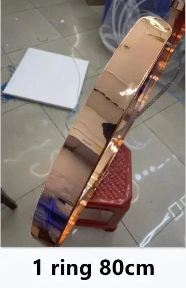 Modern Scandinavian Rose Gold Ring Led Pendant Lighting Dimmable Chandelier Home Decorate -