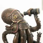 Modern Traveler Octopus Resin Home Living Room Sculptures and Statues