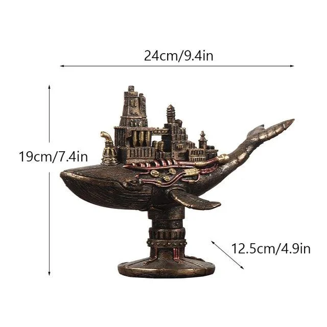 Modern Traveler Octopus Resin Home Living Room Sculptures and Statues -