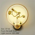 Modern Tree Flower LED Lighting Wall Lamp Dining Room Lamp Indoor