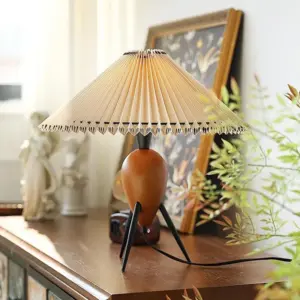 Modern Umbrella Table Lamp Lighting Bedroom Bedside Living Room