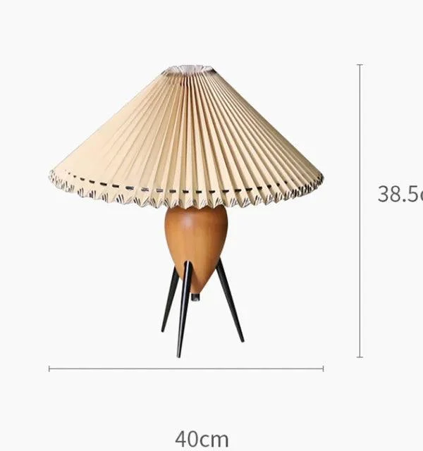 Modern Umbrella Table Lamp Lighting Bedroom Bedside Living Room -