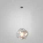 Modern Yellow Blue Stone Glass Pendant Lighting Hanging Lamp