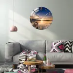 Moderna Glass Wall Clock