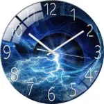 Moderna Glass Wall Clock