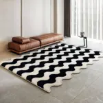 Modern bicolor golf carpet