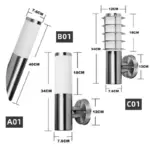 Moderne Buitenverlichting Waterdichte Roestvrijstalen Wandlampen E27 Voor Tuin Balkon Gang Buitenmuur Lampen Armaturen Schans 4e5434e3 786c 4ff9 ade3 0fa88829f825