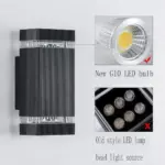Moderne Eenvoudige 6W 12W Led Waterdichte Wandlamp Indoor Outdoor Waterdichte Wandlamp Veranda Tuinverlichting Aluminium G10 muur f9f5acb9 ce45 40eb a0cf 4559640402cd