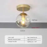 Moderne Glazen Plafondlamp Minimalistische Ronde Glazen Bal Plafondlamp Gang Creatieve Woonkamer Verlichting Indoor Decor.jpg 640x640 12ebe3b4 f07f 4bf3 82eb e93d00eb85d1