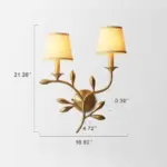 Moderne Goud Slaapkamer Lamp Led Wandlamp Volledige Koperen Wandlamp Woonkamer Decoratie Wandlamp Li
