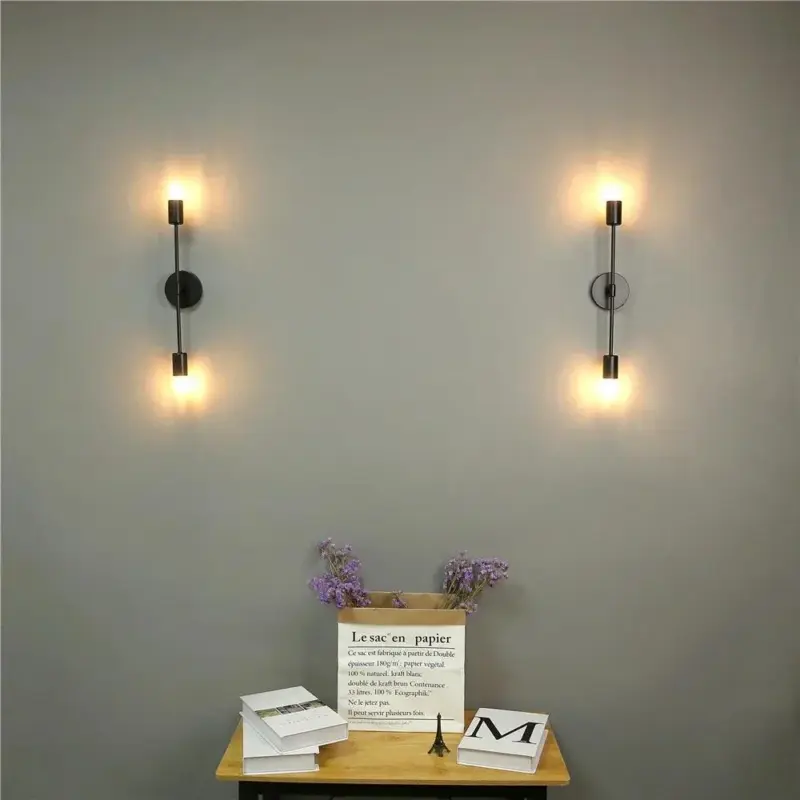 Moderne Ijzeren Dubbele Hoofd Wandlampen Eenvoudige Led Wandlampen Bar Gangpad Woonkamer Nachtkastje Slaapkamer Lamp Interieur Verlichting 2dfe4d07 171a 483f 92f5 a5d4aba84147