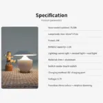 Moderne Led Eenvoudige Draadloze Bureaulamp Touch Schakelaar Kan Worden Aangepast Om Turn Off Warm Licht Klein 23048dbe 624f 40c1 86f2 c1c4161ae20d