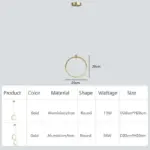 Moderne Led Hanglampen Bed Decor Lampen Goud Ronde Opknoping Armaturen Slaapkamer Woonkamer Bar Home Lamp Led 9ae65e1f c103 425f 92b7 e52eb03a0258