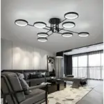 Moderne Led Kroonluchter Voor Woonkamer Slaapkamer Zwart 1 2 6 8 Cirkels Aluminium Plafondlamp Met Afstandsbediening 8e6df64a 642c 4aac b354 40b954ebef9b