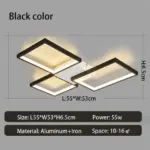 Moderne Led Kroonluchters Lamp Voor Woonkamer Slaapkamer Studeerkamer Indoor Goud Zwarte Kleur Plafond Kroonluchters Gratis Verzending.jpg 640x640 ba9538af 718c 4b43 81be 48f8fa16cf64