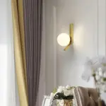 Moderne Led Wandlampen Golden Indoor Glas Bal Nordic Minimalistische Slaapkamer Woonkamer Verlichting G9 Blaker Decoratie Thuis a444ed4e ba20 45d0 8979 ba1ec731f73c