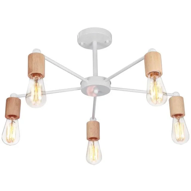 Moderne Nordic Loft Kroonluchter Hout Metaal Vintage Plafond Lampen E27 3 5 Verlichting Lustre Voor Slaapkamer.jpg 640x640 Ab5e3657 Ae2b 45e9 B1d0 7a3521ae1034