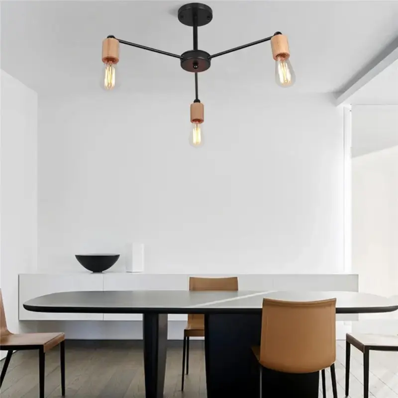 Moderne Nordic Loft Kroonluchter Hout Metaal Vintage Plafond Lampen E27 3 5 Verlichting Lustre Voor Slaapkamer 2eba2d11 a87b 46c9 bd6e b4e10e498bfc