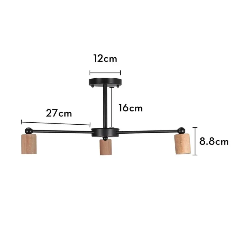 Moderne Nordic Loft Kroonluchter Hout Metaal Vintage Plafond Lampen E27 3 5 Verlichting Lustre Voor Slaapkamer 49477ad0 f749 4eaa b546 454e56214552