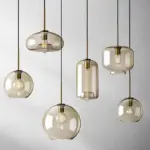 Moderne Nordic Opknoping Loft Glas Glans Hanglamp Industri le Decor Verlichting Armaturen E27 E26 Voor Keuken