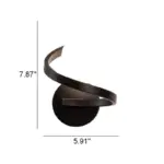 ModernminimalistcurvedLEDwalllampwith1light Homeko4