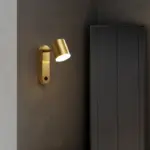 ModernminimalistcylindricalLEDwalllampwithcopper Homeko1