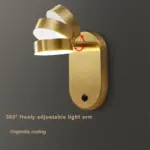 ModernminimalistcylindricalLEDwalllampwithcopper Homeko6