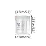 Moisture Proof Sealed Kitchen Storage Box Transparent Grain Storage Tank