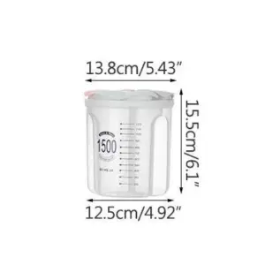 Moisture-Proof Sealed Kitchen Storage Box: Transparent Grain Storage Tank