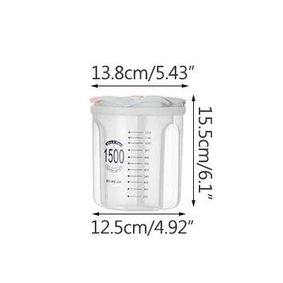 Moisture-Proof Sealed Kitchen Storage Box: Transparent Grain Storage Tank -