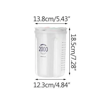Moisture-Proof Sealed Kitchen Storage Box: Transparent Grain Storage Tank -