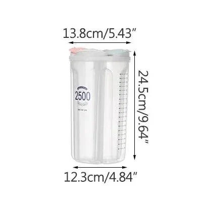 Moisture-Proof Sealed Kitchen Storage Box: Transparent Grain Storage Tank -