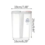 Moisture Proof Sealed Kitchen Storage Box Transparent Grain Storage Tank