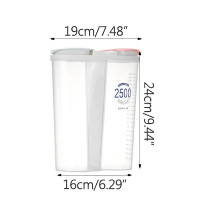 Moisture-Proof Sealed Kitchen Storage Box: Transparent Grain Storage Tank -