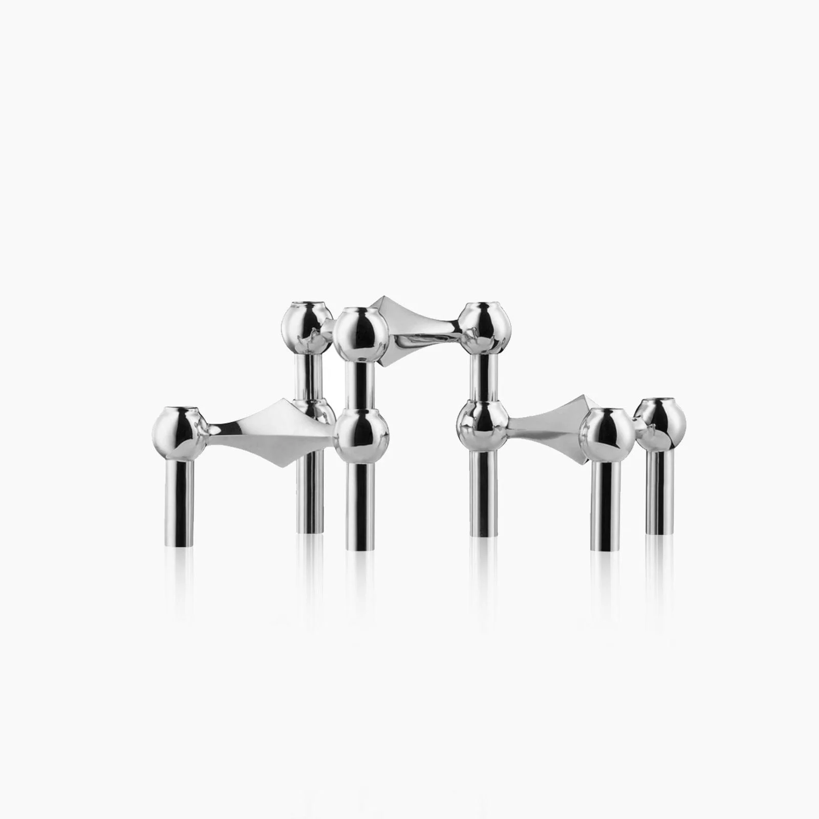 Molecular Structure Stainless Steel Candle Holder -