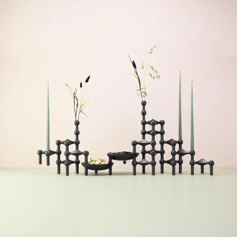 Molecular Structure Stainless Steel Candle Holder