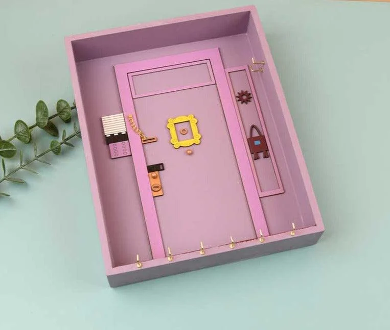 Monica's Friends Door Key Holder Wall Shelf - 