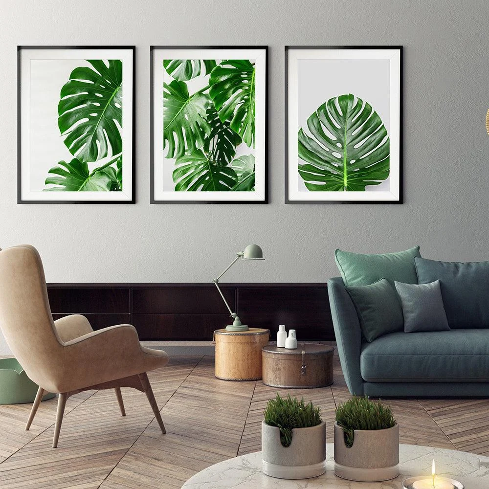 Monstera Plant Wall Canvas - Homeko