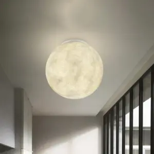 Moon Glass Ceiling Lamp - Modern Design for Balcony