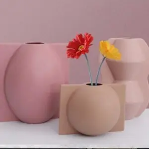 Morandi Ceramic Geometric Vases - 