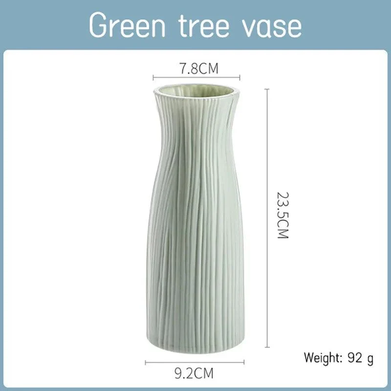 Morandi Plastic Vase: Modern Origami Home Decor -